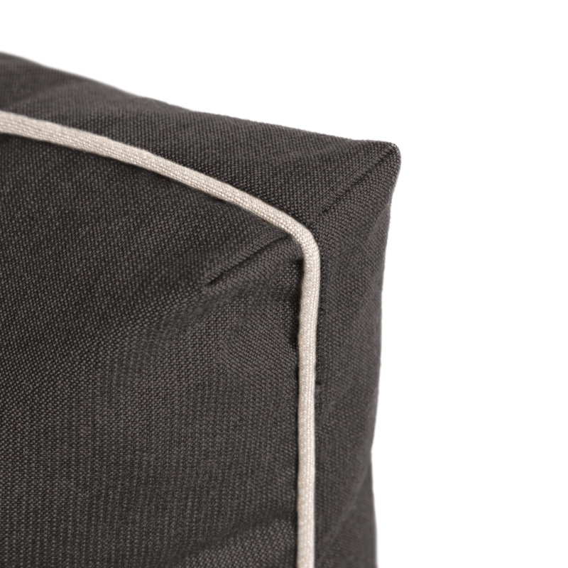 Coussin de dossier et de siège Sunbrella, Noir