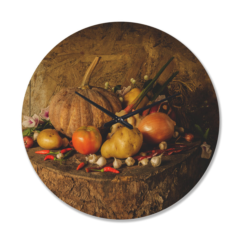 Horloge murale légumes et fruits, Grand