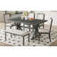 Table de salle à manger 6 pièces avec 4 chaises rembourrées et banc Farmhouse Classical-1466853305