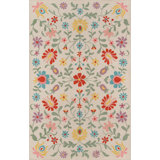 Kambree Wool Floral Area Rug