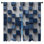 Arrangement de cubes de fenêtre bleus cubes de voilage et obscurcissant - 2 panneaux