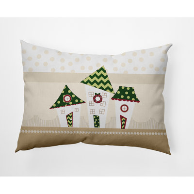 Coussin rectangulaire intérieur / extérieur Coastal Christmas