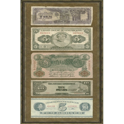 Printed Foreign Currency I (IP) - Wrapped Canvas Painting