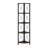 Modern 4-Tier Metal Etagere Bookcase With Fan-Shaped Shelves, Ideal For Corner Spaces And Stylish Storage In Bedrooms Or Offices.-871682821
