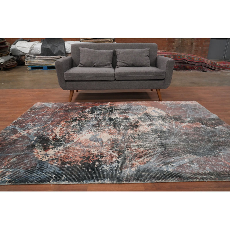 Transformez votre espace avec un tapis abstrait en marbre 6 x 8