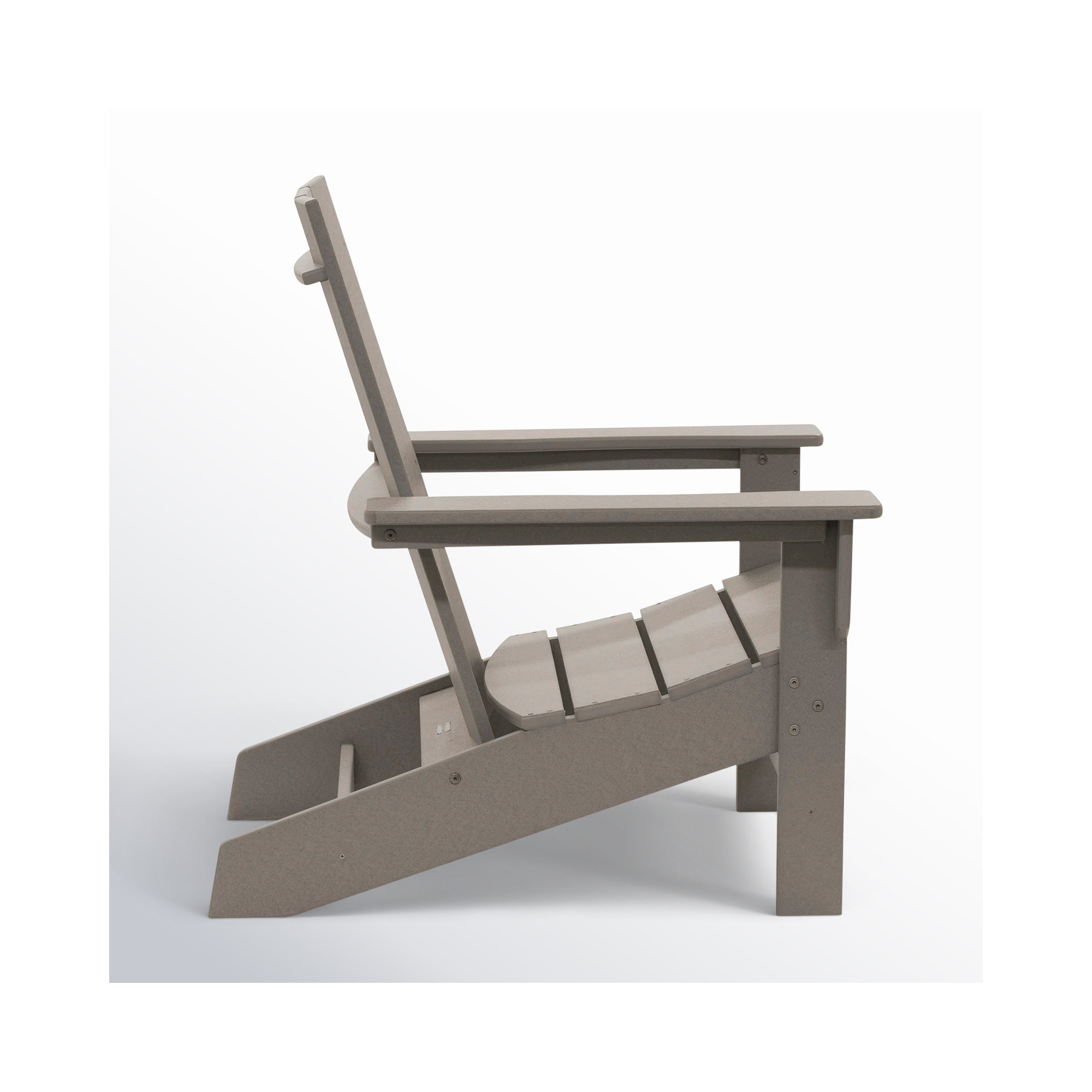 Ratcliff All-Weather HDPE Adirondack Chair, Light Gray