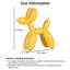 Ornement de statue créative pour chien ballon (1 pièce) - Sculpture en résine décorative pour chambre à coucher, bureau, plusieurs couleurs disponibles-1037606294
