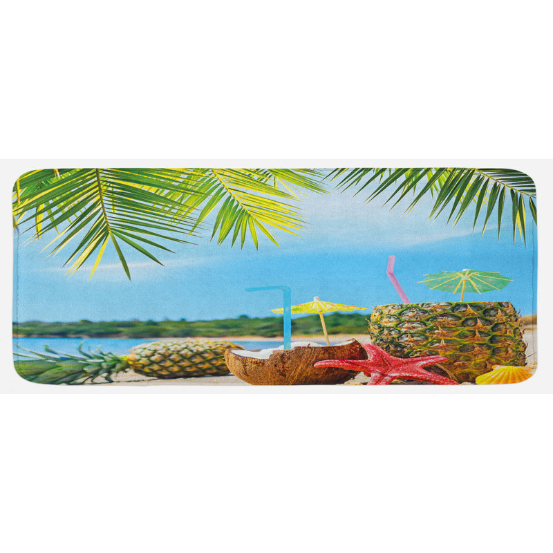 Tapis de cuisine tropical