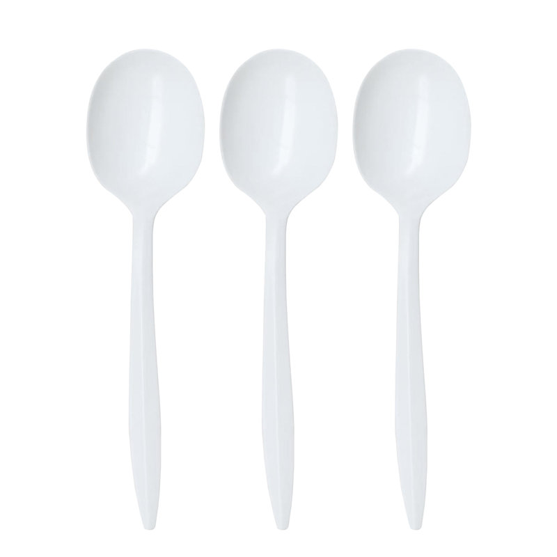 Medium Weight Disposable Plastic Spoons - 4000 Spoons