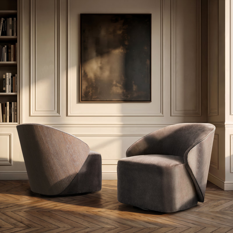Gianni Swivel Armchair, Gray 5547-010