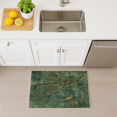 Machine Washable Indoor/Outdoor Lafferty ACN2222 Botanical Rug