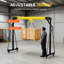 Heavy-Duty Adjustable Gantry Crane with Trolley – 2,200 lb Capacity, 8–12 ft-135106453