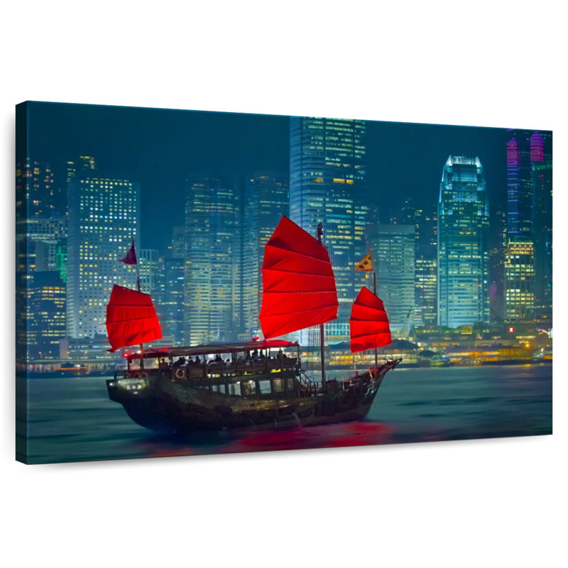 Mehar Tour Boat In Hong Kong, 20" H x 30" W