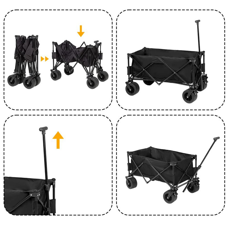 Onica Metal Bar Cart, Black