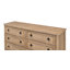 Commode double en bois massif à 8 tiroirs 66 po Vineyard