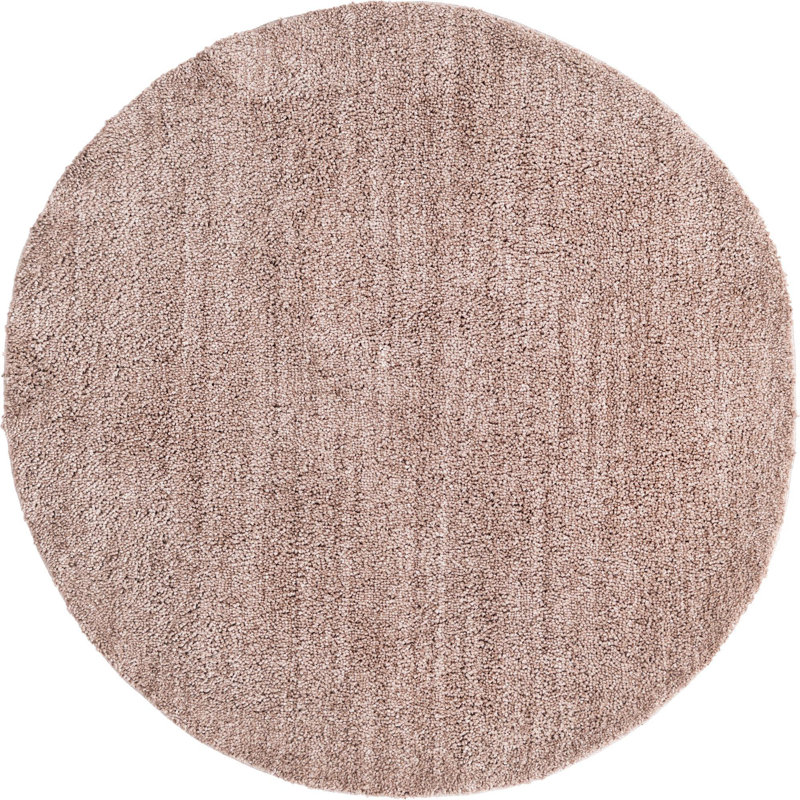 Tapis à poils longs Axerpolis Jill Zarin, Rond 5 pi 3 po