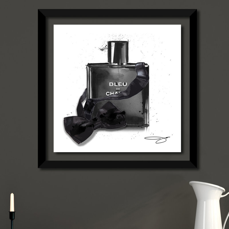 «My Man», reproduction de peinture à l'aquarelle, H 31,5 po x l 31,5 po x P 1 po, Cadre noir