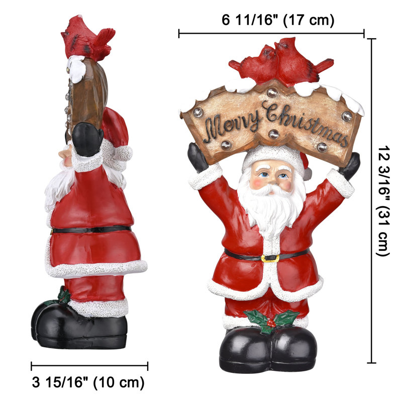 Décoration de table de Noël, père Noël