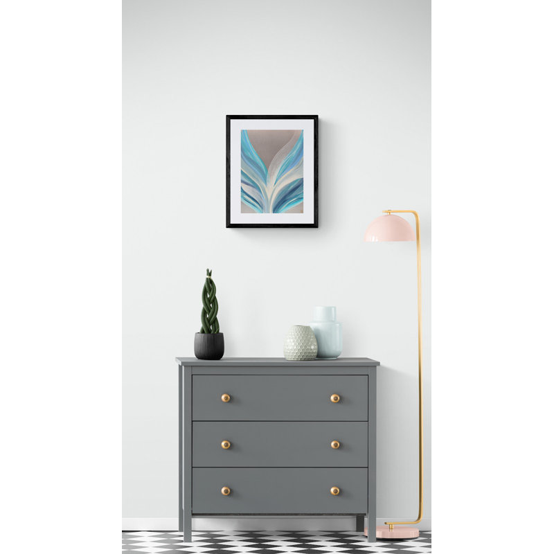 Antalya Print by Novi Lim, Black Framed Canvas, 33" H x 25" W 