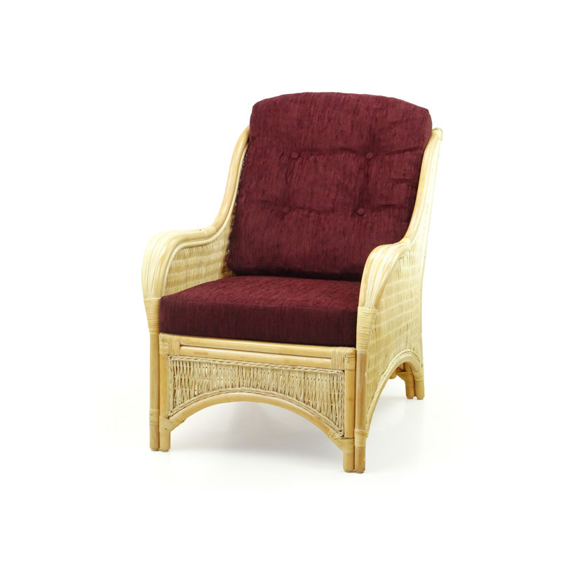 Fauteuil large de 28 po Boba, Polypropylène / oléfine brun foncé, Naturel