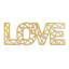 «Love» - Sculpture murale dimensionnelle en fer noire et dorée Family-94208169-94208170