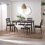 Rubberwood Solid Wood Dining Set-965076356-965076358-965076363