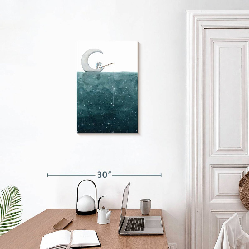 Kelan Fishing For Stars, 24" H x 16" W
