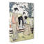 Viewing the Bush Clover by Torii Kiyonaga - Wrapped Canvas-55370249