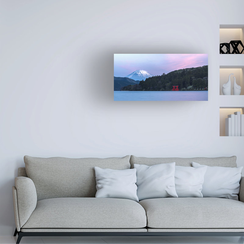 Œuvre sur toile fauve rose bolologienne, H 10 po x l 19 po