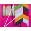Shape Spills On Pink Print by Jphono 1-65851427-83317801-65825986
