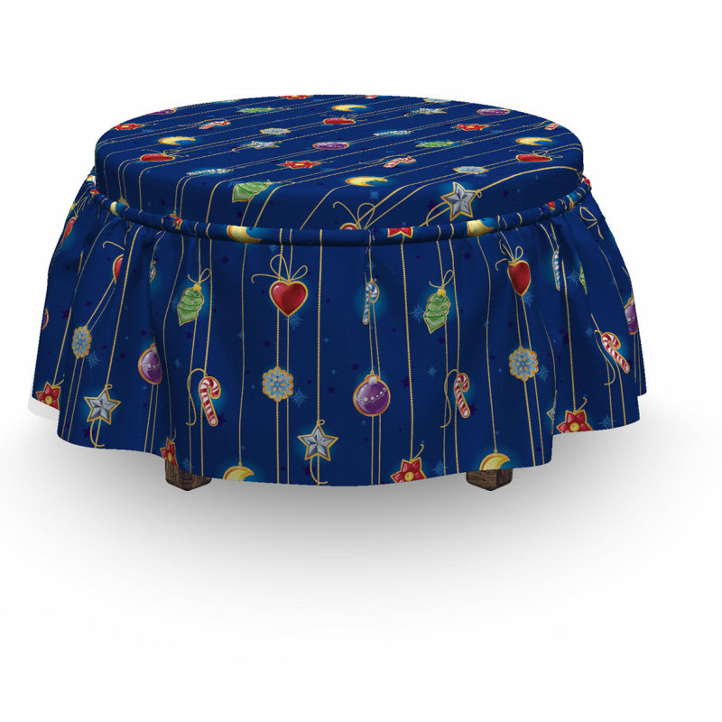 Box Cushion Ottoman Slipcover