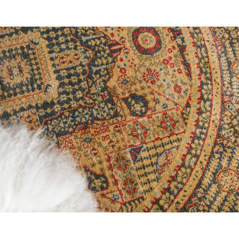 Palazzo Oriental Indoor Rug, Round 5'3"