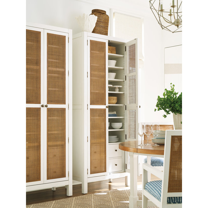 Laguna 2 - Door Solid Wood Armoire, Brown/White