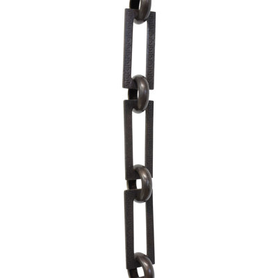 Decorative Greek Key Design and Un-Welded Links Chain
