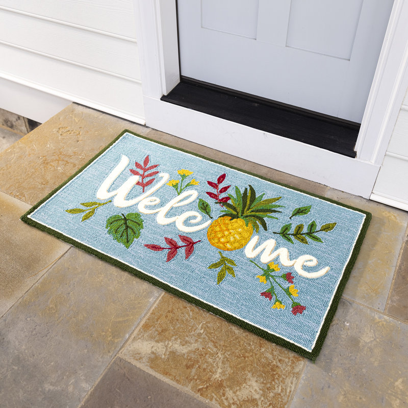 Adymn Hand Hooked Indoor / Outdoor Rug, Rectangle 2' x 4'