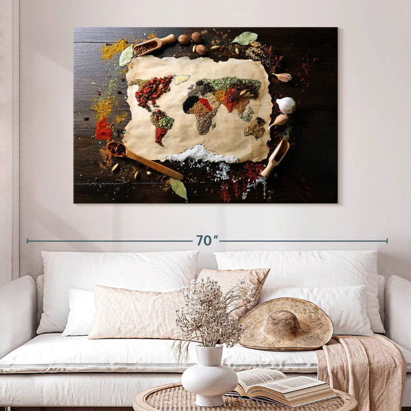 Yarlin World Of Spices, 34" H x 51" W