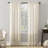 Anuel Trellis Jacquard Sheer Rod Pocket Curtain Panel-9226909-9226910