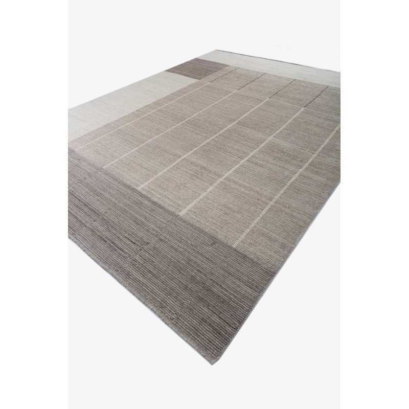Contemporary One-of-a-Kind Rectangle 9' X 12' Hand Knotted Area Rug