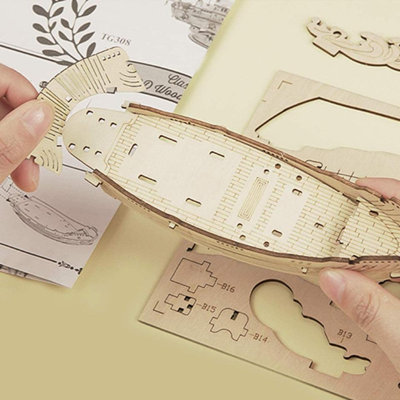 Bricolage 3D - Bateau de pêche - 104 pièces