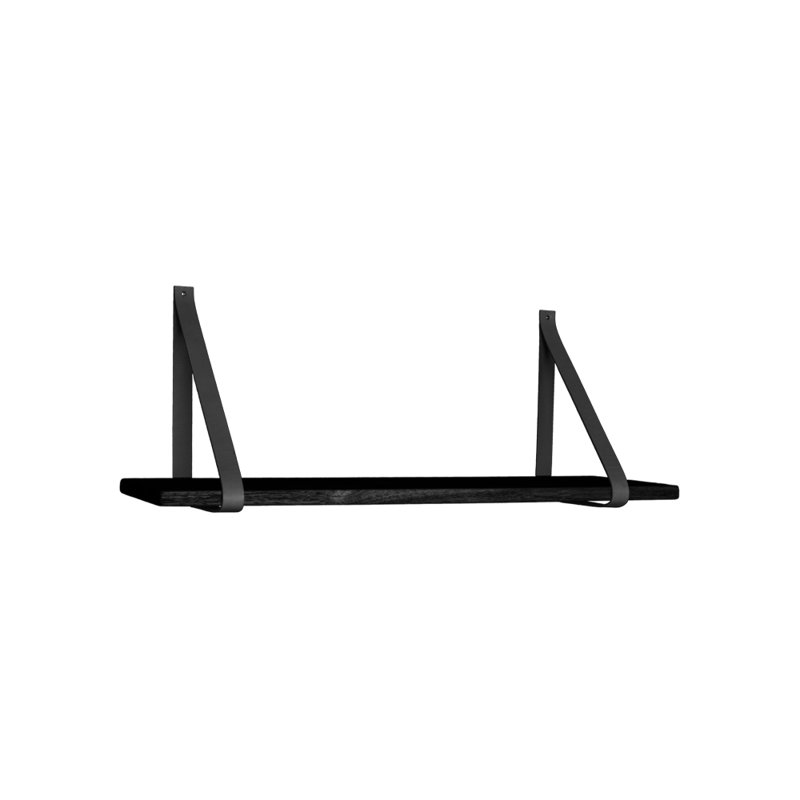 Bracket Shelf, Black, 1.8 H x 20 W x 80 D cm