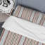 Motif à rayures multicolores - Ensemble de housse de couette abstrait - Microfibre de polyester-1808003371