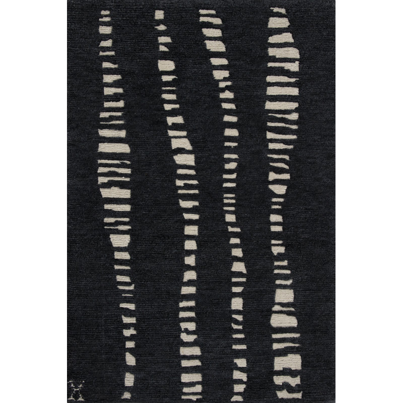 Terranova Hand Woven Wool Striped Area Rug, Runner 3' x 15'