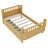 Twin Size Wood Platform Bed with Storage Drawers, Low Profile Kids Bed with Safety Rails and Patented Design, Natural Finish for Boys and Girls Room-868188939-868188940
