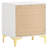 Gold 2-Drawer Rectangular Nightstand-1187670278