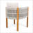 Acacia Wood Outdoor Dining Chairs 2-Pack With Rope Handles, Washable Waterproof Cushions, And 400 Lbs Capacity