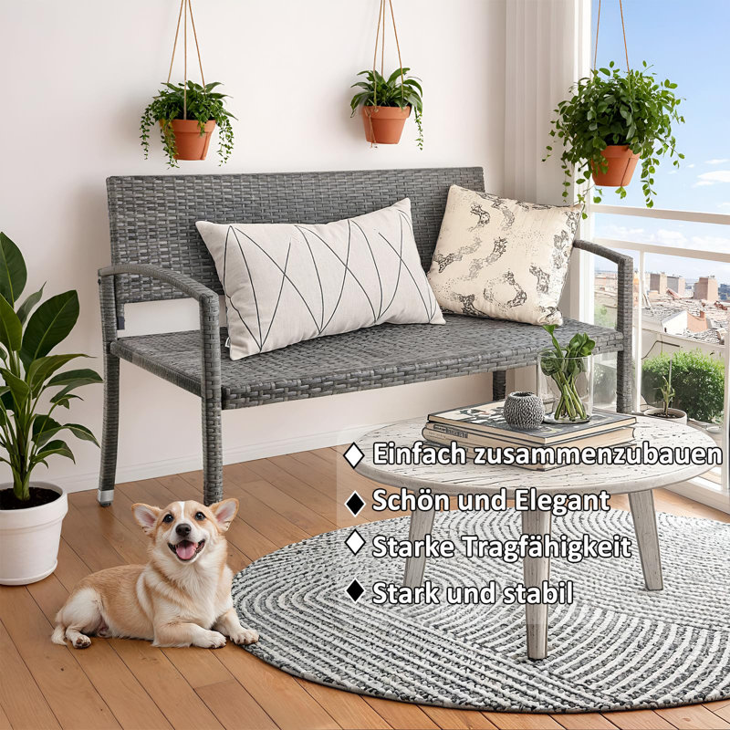 Garden Bench, Grey