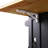 Black Kitchen Island With Drop Leaf And Shelves, 53Inch Countertop, 3 Ac Outlets, For Home Rolling Door Storage, Height-Adjustable Dormitory Use-1849243287