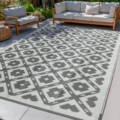 Tapis d'intérieur / extérieur noir Performance