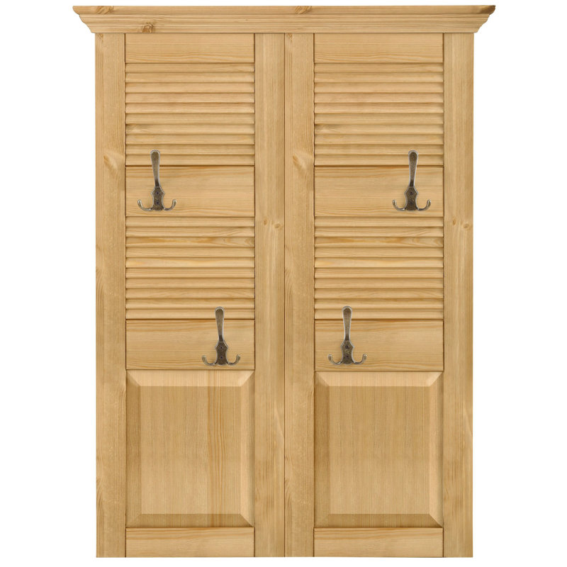 2 Doors with Hooks, Natural