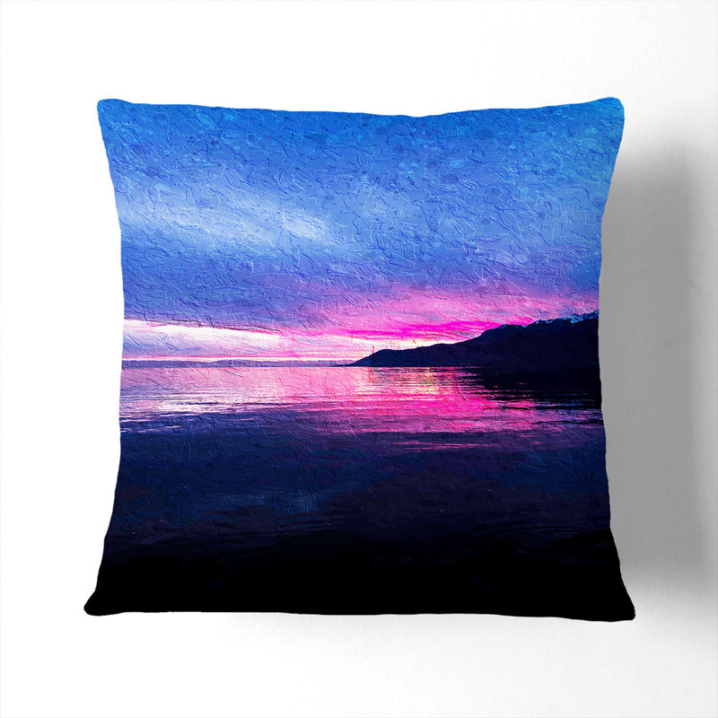 Square Throw Cushion, Black, 55cm H x 55cm W x 20cm D
